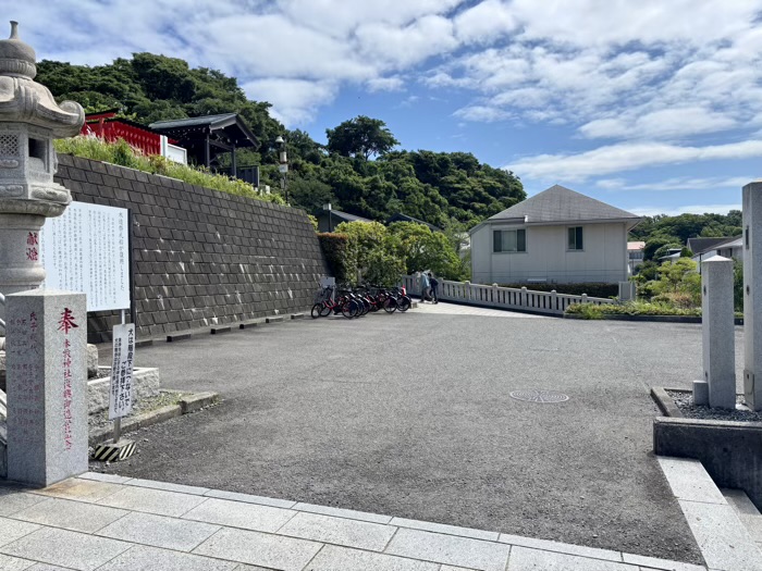 横浜　本牧神社　駐車場