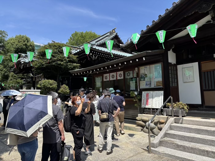 文京区　白山神社　あじさいまつり　社務所