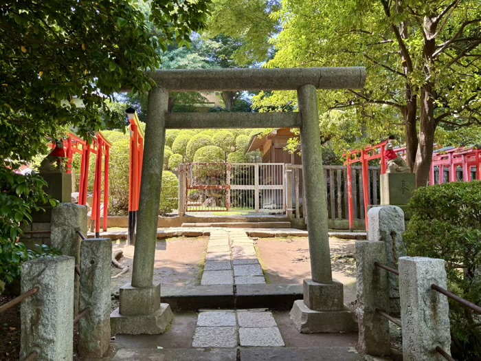 文京区 東京十社 根津神社 乙女稲荷神社の鳥居