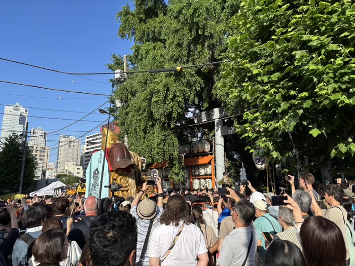 築地　波除神社　つきじ獅子祭（本祭）　宮入り