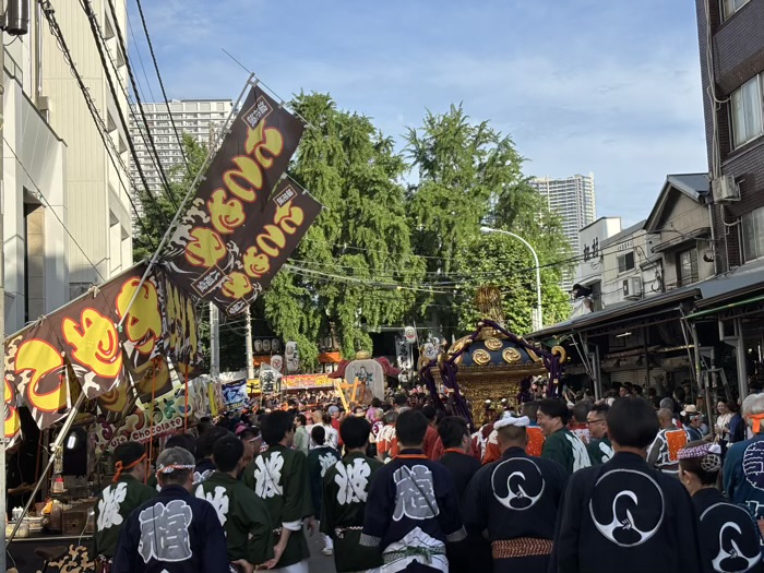 築地　波除神社　つきじ獅子祭（本祭）　宮入り
