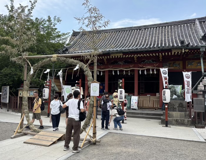 浅草神社　夏詣　茅の輪くぐり