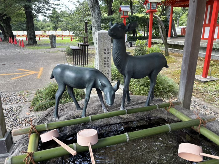 横浜　戸塚　相州春日神社　手水舎