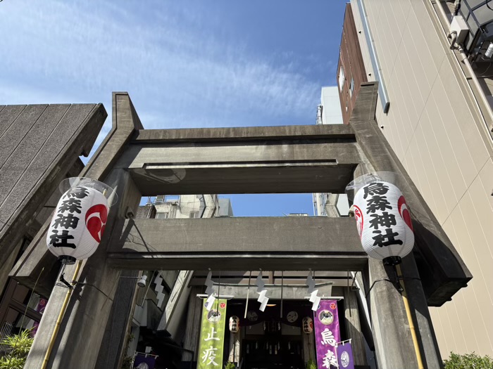 新橋　烏森神社　鳥居