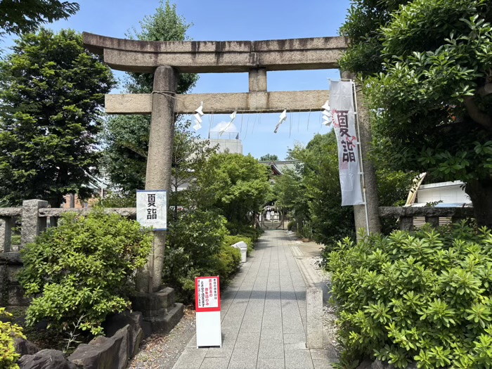 渋谷　鳩森八幡神社　参道