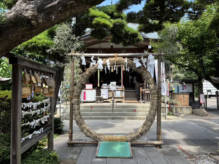 渋谷　鳩森八幡神社　茅の輪くぐり