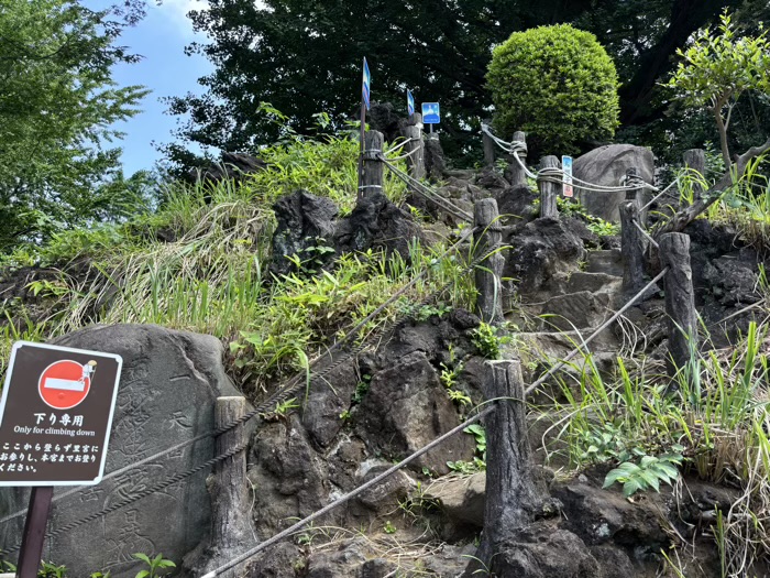 渋谷　鳩森八幡神社　富士塚　鳥居