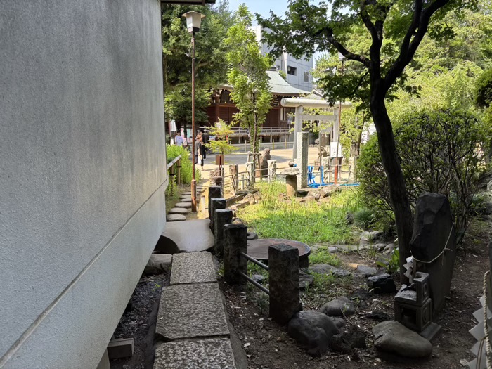 渋谷　鳩森八幡神社　富士塚
