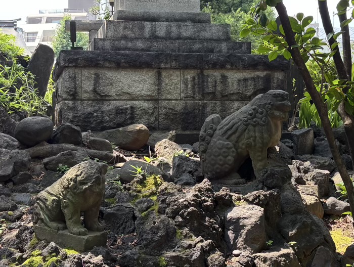 渋谷　鳩森八幡神社　富士塚