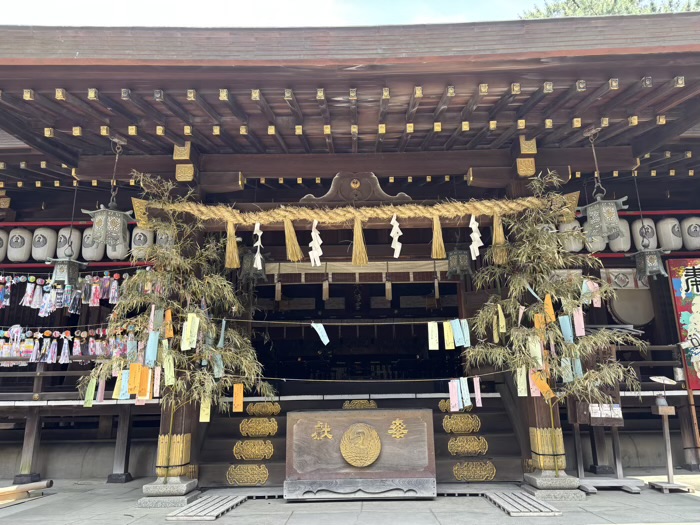 湘南　平塚八幡宮　七夕まつり　社殿