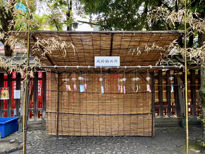 稲荷町　下谷神社　風鈴奉納