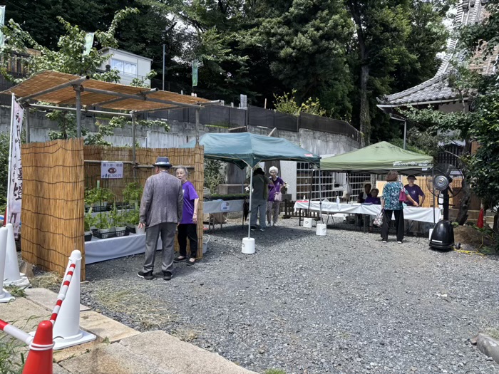 月参堂 善光寺　変化朝顔展示会　文京朝顔・ほおずき市