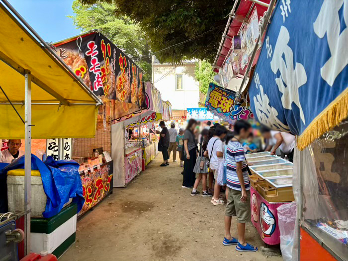 駒込富士神社　山開き大祭　縁日　屋台