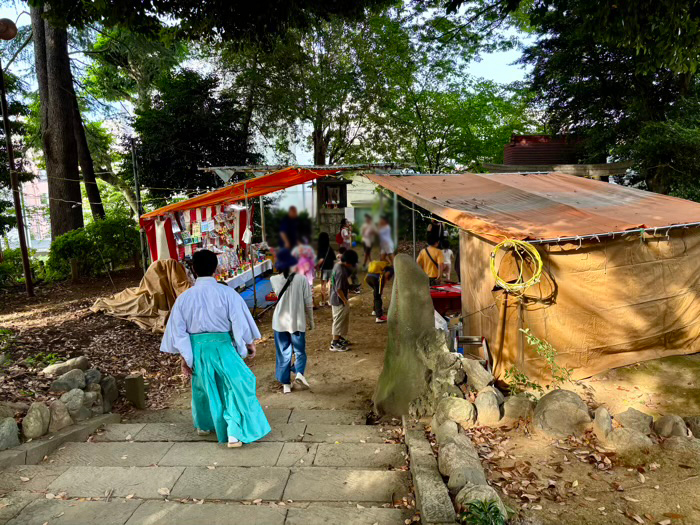 駒込富士神社　山開き大祭　縁日　屋台