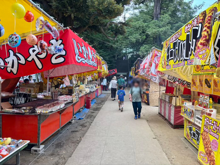 駒込富士神社　山開き大祭　縁日　屋台