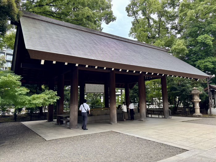 千代田区　九段下　靖國神社　手水舎