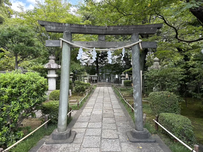 世田谷　松陰神社　木戸孝允寄進の鳥居