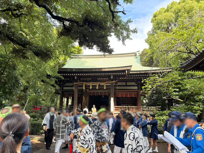 世田谷区　奥沢　奥澤神社　厄除大蛇お練り