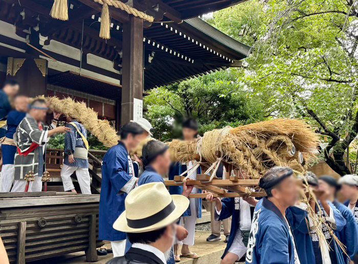世田谷区 奥沢 奥澤神社 厄除大蛇お練り
