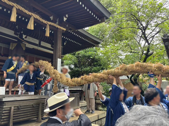 世田谷区 奥沢 奥澤神社 厄除大蛇お練り