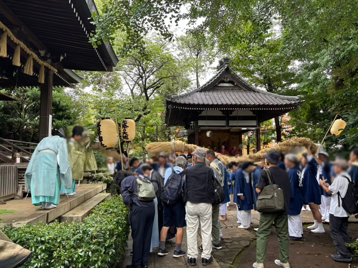 世田谷区 奥沢 奥澤神社 厄除大蛇お練り