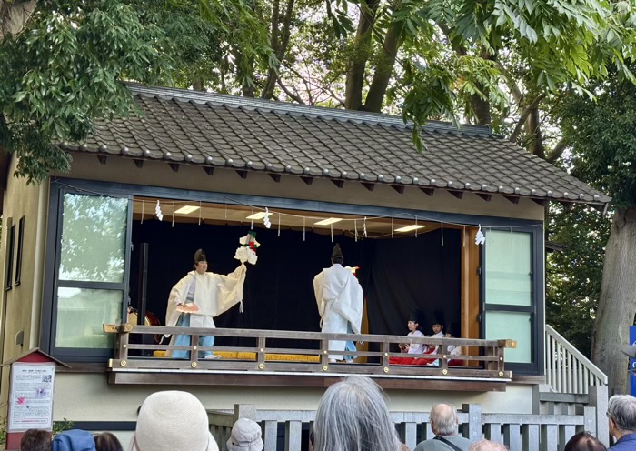 田奈　神鳥前川神社　例大祭　石見神楽「塩祓」