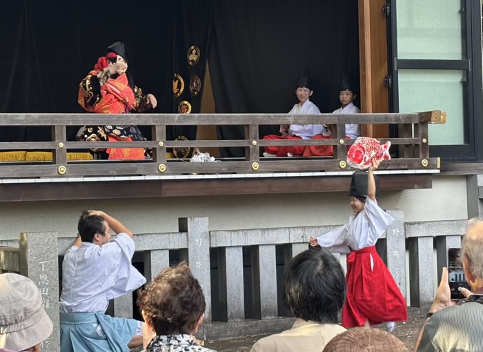 田奈　神鳥前川神社　例大祭　石見神楽「恵比須」