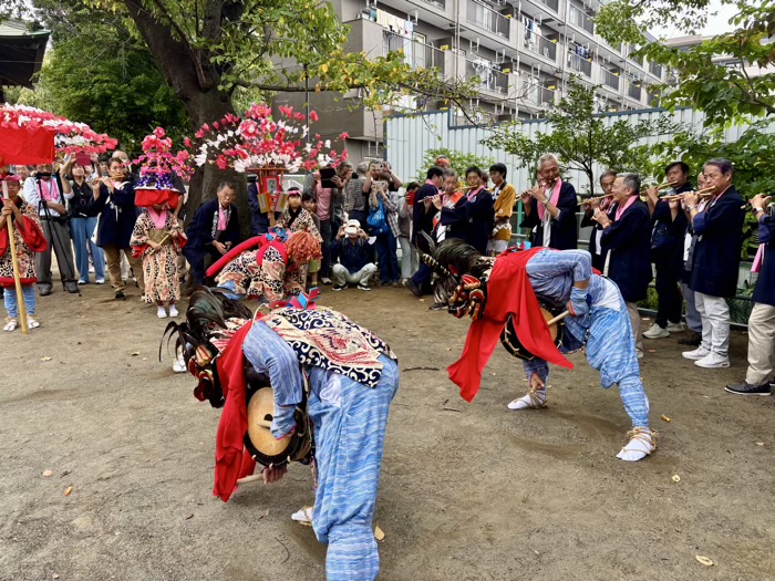 あざみ野　驚神社　例大祭　牛込獅子舞