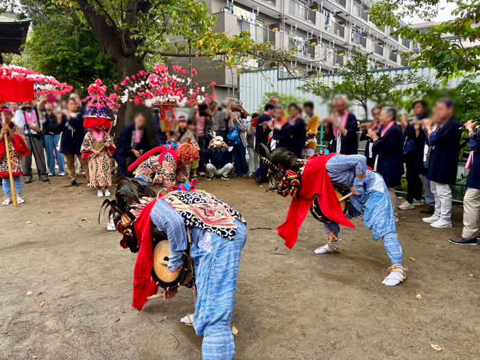 あざみ野　驚神社　例大祭　牛込獅子舞
