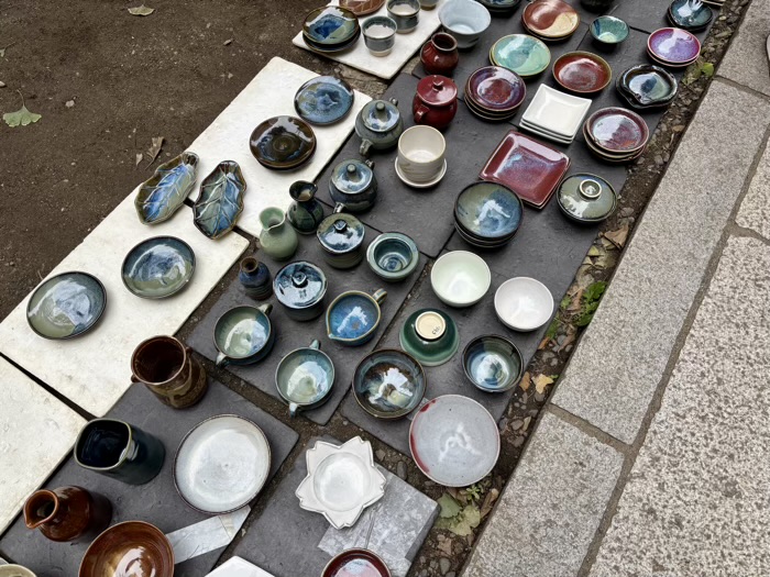 新宿 花園神社 青空骨董市