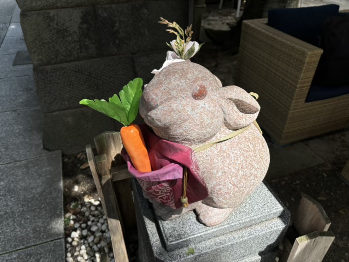 品川区 戸越八幡神社 夢叶うさぎ