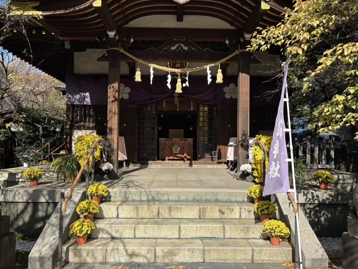文京区　牛天神北野神社　菊わらべまつり