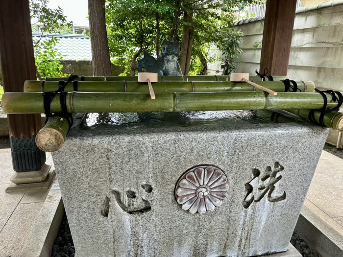 大崎　居木神社　手水舎
