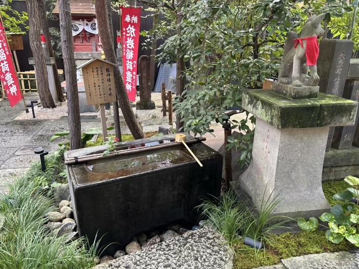 新宿 陽運寺(於岩稲荷) 龍神様の手水