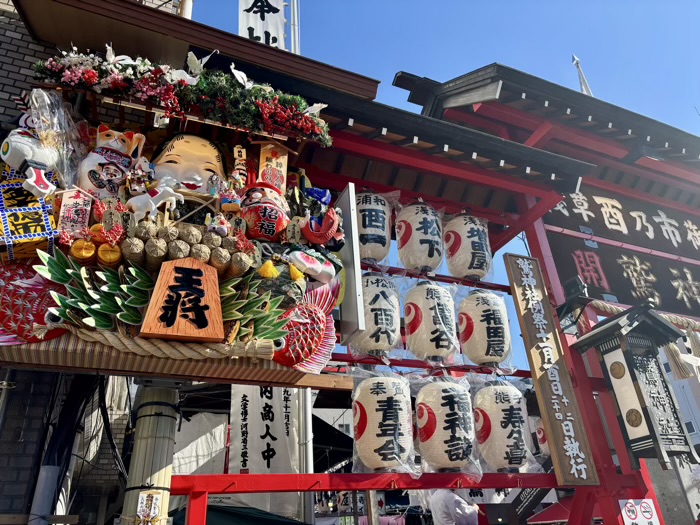 浅草　鷲神社　酉の市　屋台