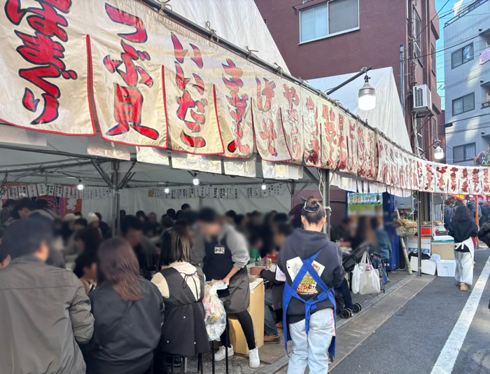 浅草　鷲神社　酉の市　屋台