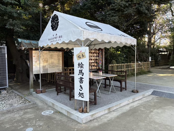 武蔵新田 新田神社 絵馬掛け処