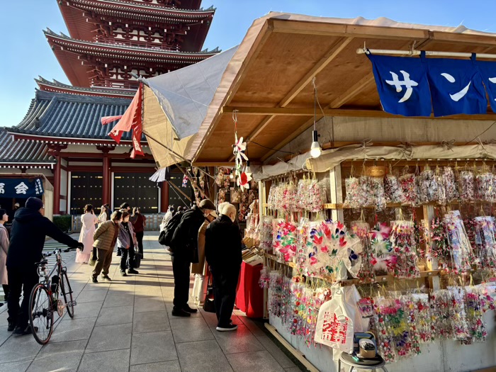 浅草寺 納めの観音ご縁日「羽子板市」