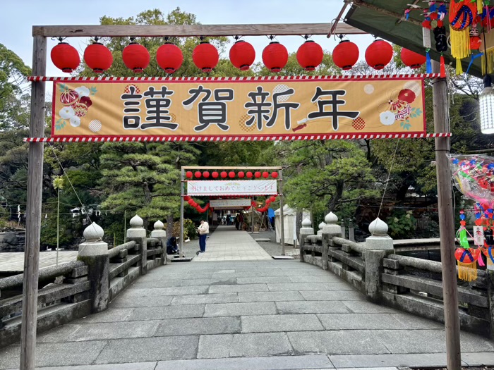 平塚八幡宮　初詣の準備