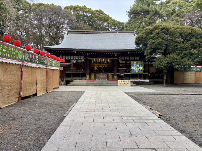 平塚八幡宮　初詣の準備
