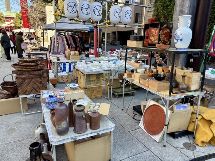 江東区　門前仲町　富岡八幡宮（深川八幡）　骨董市