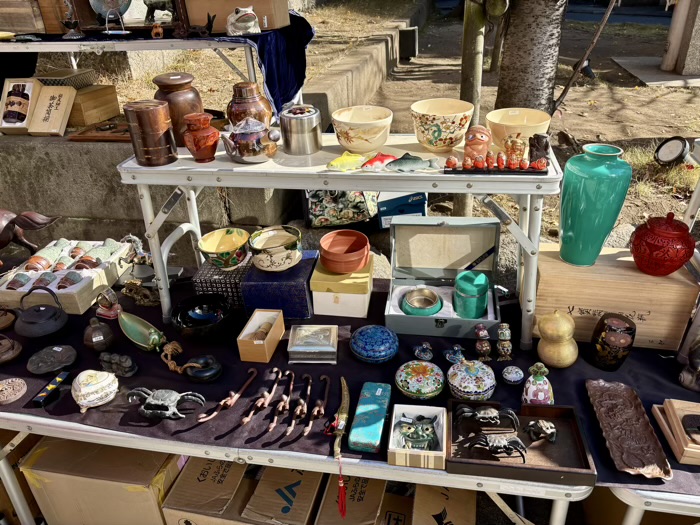 江東区　門前仲町　富岡八幡宮（深川八幡）　骨董市