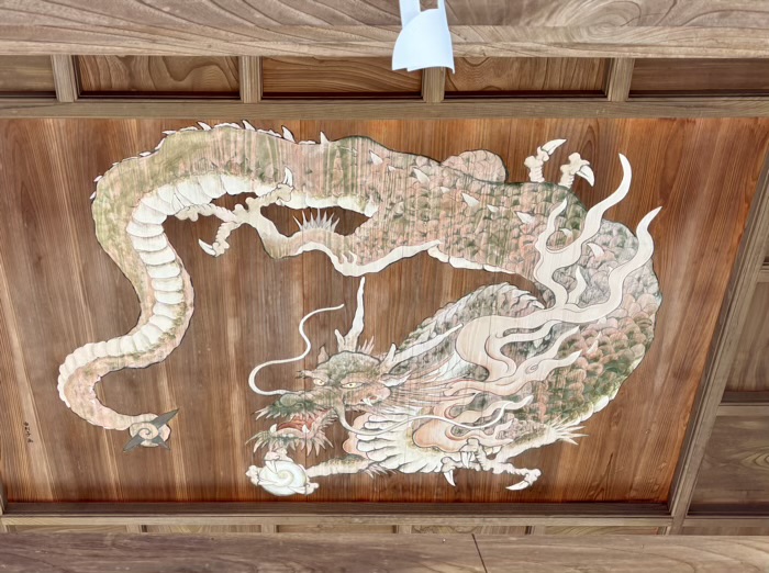 秦野　西光寺　山門　龍の天井画