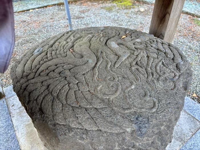 南はだの村七福神と鶴亀めぐり 西大竹嶽神社 親子鶴(子)