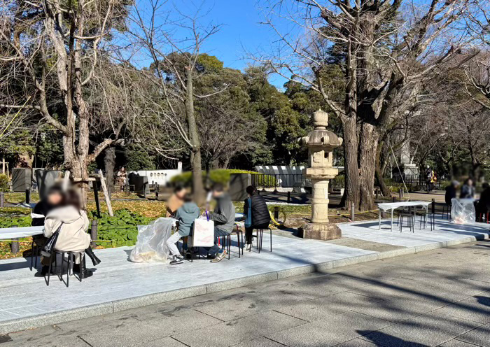九段下　靖国神社　初詣　屋台