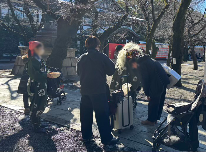 九段下　靖国神社　初詣　奉納芸能　獅子舞