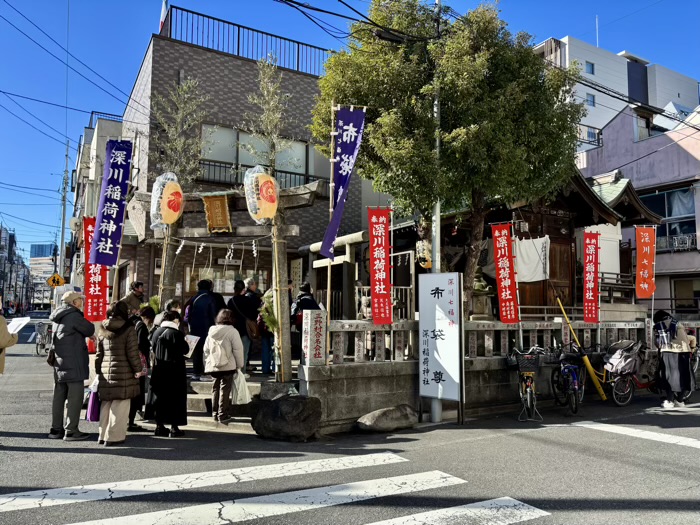 深川七福神巡り 布袋尊 深川稲荷神社