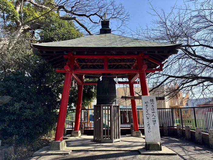 平塚　前鳥神社　鐘楼「勧学の鐘」