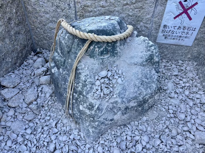 駒込　妙義神社　厄辰石