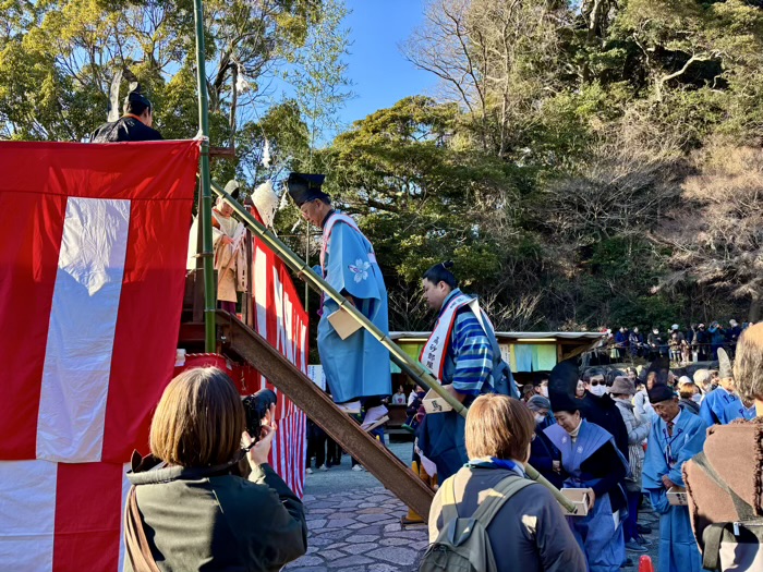 鎌倉宮　節分祭　豆まき
